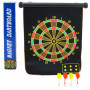 Magnetic Dartboard Roll Up Game Double Sided, 4 Mag Darts