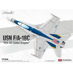 Academy 1/72 USN F/A-18C "Vfa-192 Kit 12564