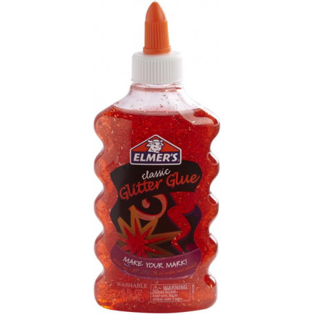 Elmer's Glitter Slime Glue 177Ml - Red