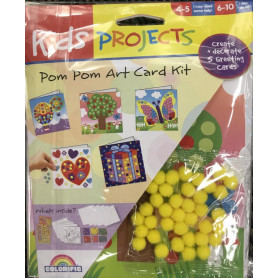 Kids Projects Pom Pom Gift Card - 5 Assorted Designs