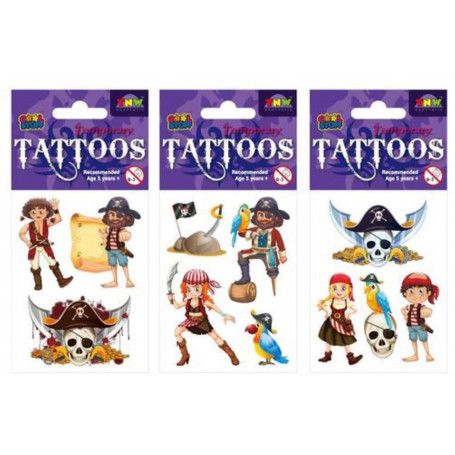 Tattoos - Pirate 100X75 - Assorted
