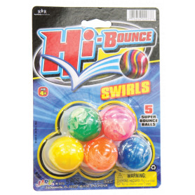 Hi Bounce Swirls 5 Super Bounce Balls