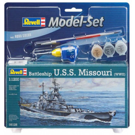 Revell Battleship U.S.S. Missouri (WWII) 1:1200 Model Set