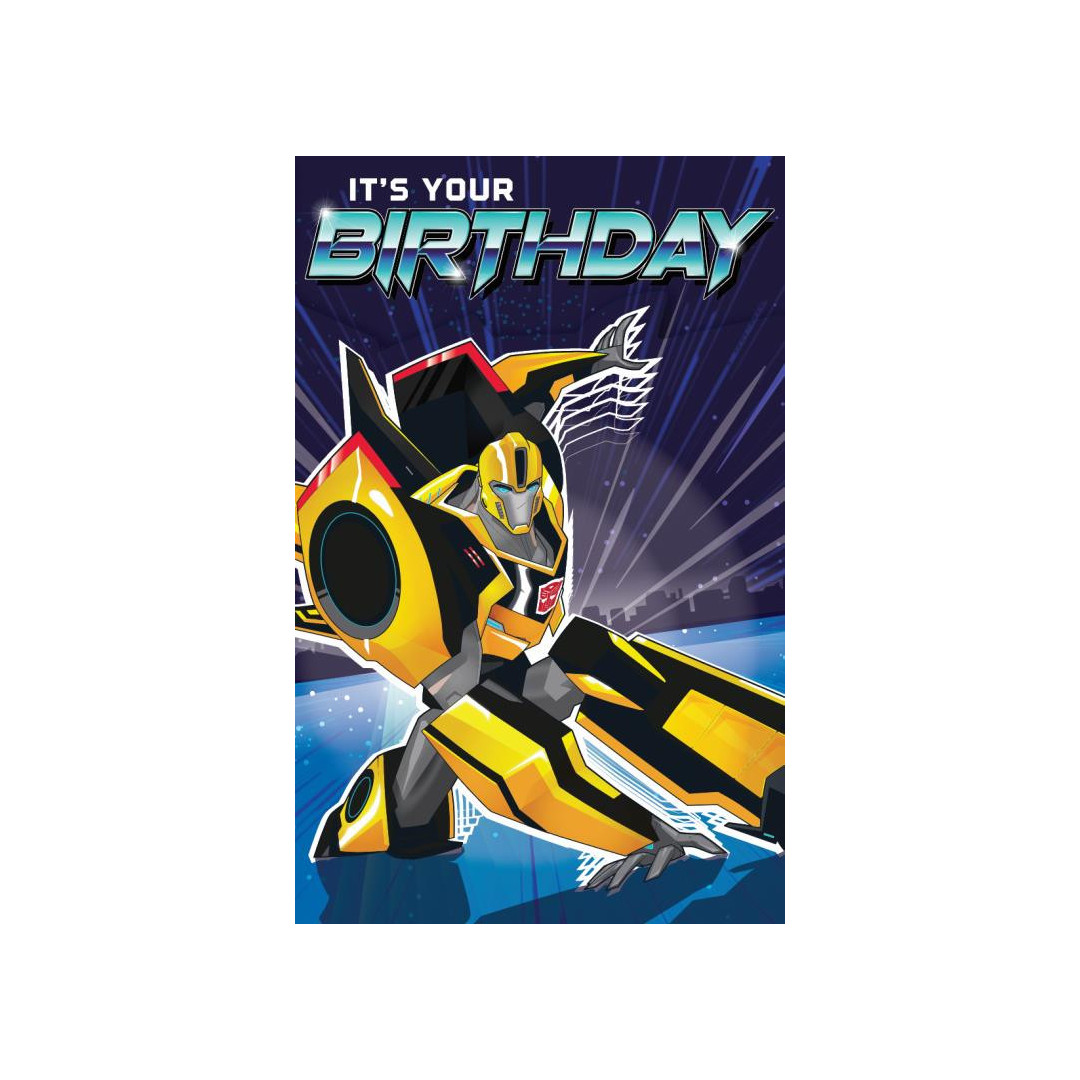 All+Every Maglietta Bambino Transformers Bumblebee | Retro Badge Occhi Blu | Ufficiale