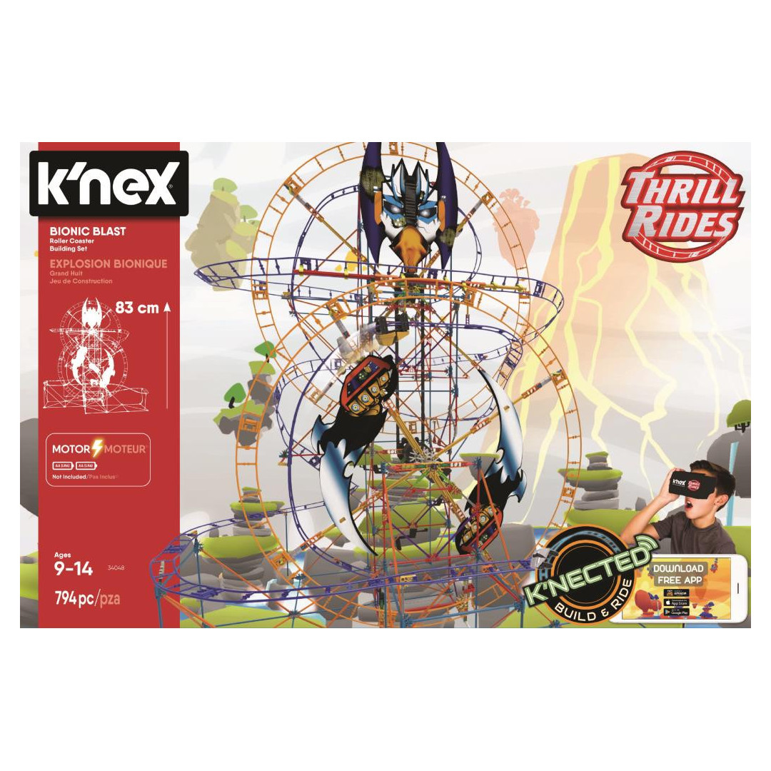 K Nex Bionic Blast Roller Coaster Building Set Shop Now