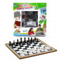 Checkers & Chess Board Game - Double Sided Board