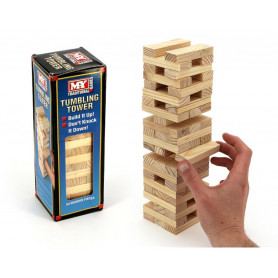 Wooden Tumbling Tower In Box (21.5 X 7 cm)