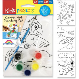 Kids Projects Canvas Art - 4 Assorted Desgins