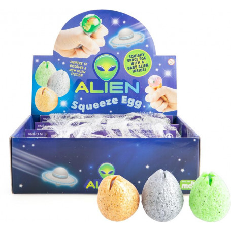 Squeeze Egg Alien Baby- Assorted