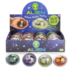 Putty UFO with Alien Baby- Assorted