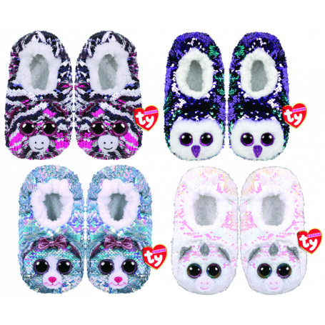 Beanie boo sequin sales slippers