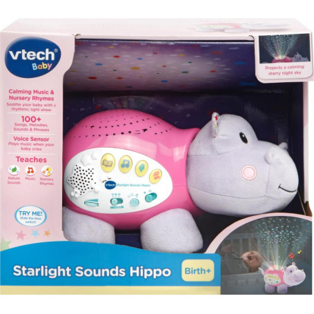 VTech Little Friendlies Starlight Sounds Hippo Pink