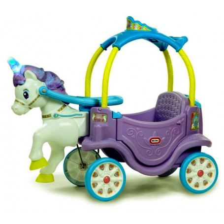 Little tikes magical cheap unicorn carriage ride on