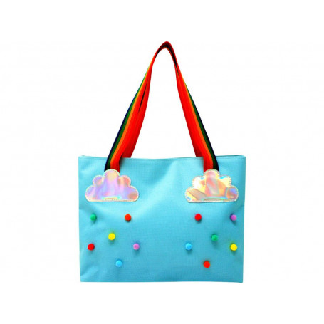 Pink Poppy Rainbow Magic Tote Bag - Blue