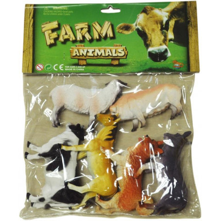 Farm 6Pc Animal Set - Assorted