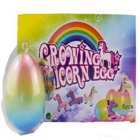 Jumbo Rainbow Unicorn Growing Egg