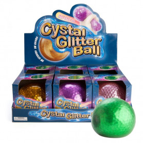 Jumbo Squishy Bubble Ball Glitter - Assorted