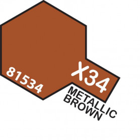Tamiya Mini Acrylic X-34 Met.Brown