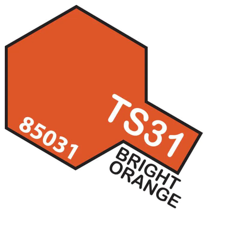 Bombe De Peinture Tamiya TS-31 Orange Brillant - 100 Ml - Pour Maquettes Et Modélisme