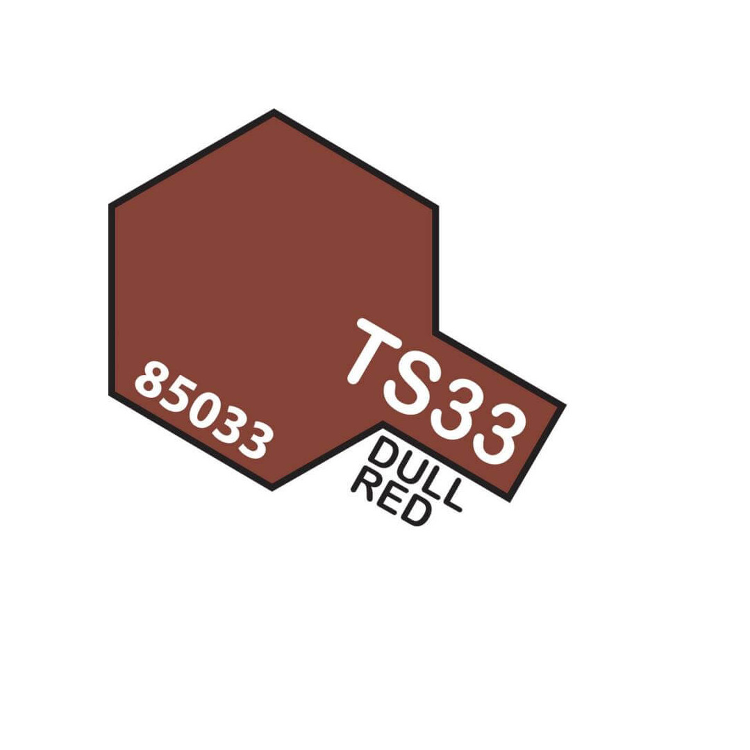 thumbnail interactive-video image 1 of Tamiya TS-33 Dull Red Spray Lacquer – 3oz, 85033, For Model Cars & Hobby Projects 1 of 2
