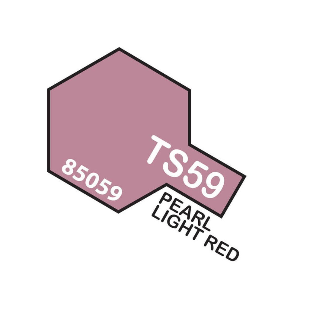 Tamiya TS-59 Vernice Spray Rosso Perlato Chiaro – 100 Ml, Per Modellismo (plastica, Legno, Metallo)
