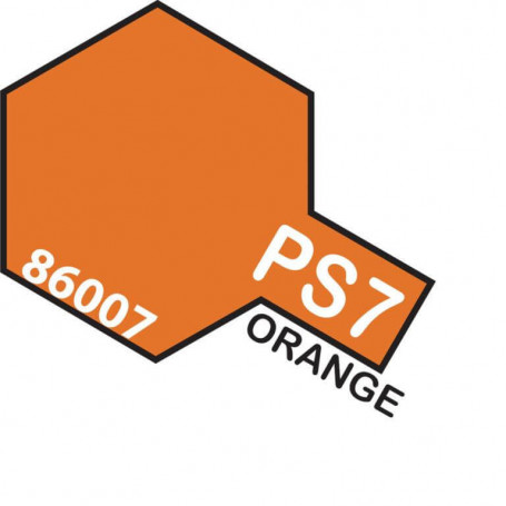Tamiya PS-7 Spray Orange Polycarbonate