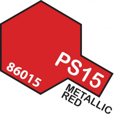 Tamiya PS-15 Spray Metallic Red Polycarbonate