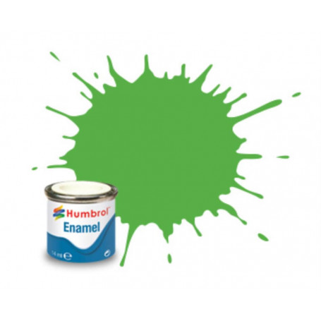 Humbrol -No. 208-Fluorescent Signal Green Paint