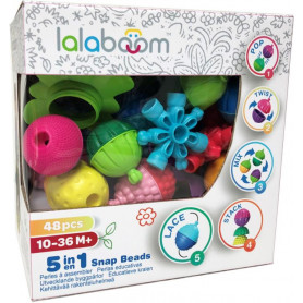 Lalaboom Interconnected Beads & Accessories 48 Pc