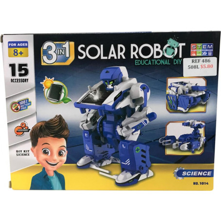 Solar Robot 3 In 1 Assorted