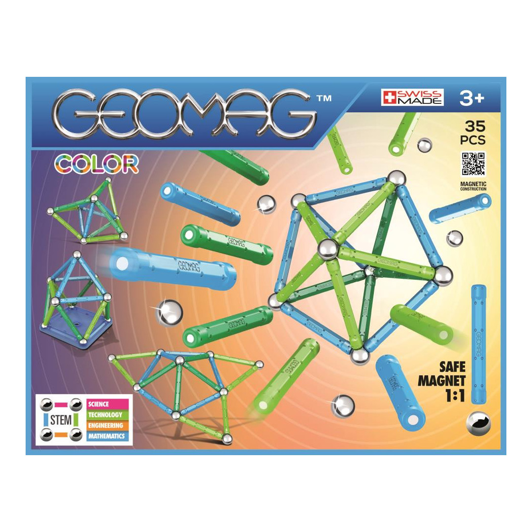 GEOMAG Coffret Geomag color 35 pièces