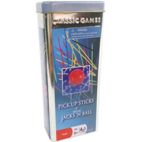 Pick Up Sticks And Jacks With A Ball In A Tin