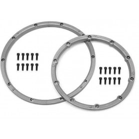HPI-3242 Wheel Bead Lock Rings Silver