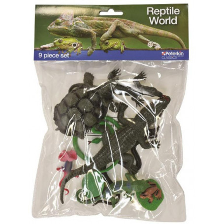 Reptile World 9Pc - Assorted