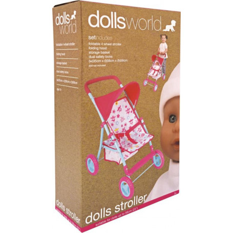 Dollsworld Dolls Stroller With Canopy