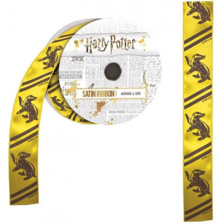 Harry Potter - Hufflepuff Satin Ribbon (5 Metres)