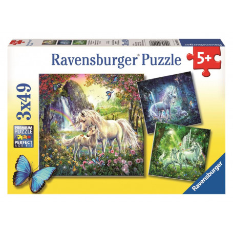 Ravensburger - Beautiful Unicorns Puzzle 3X49P