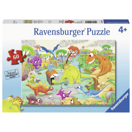 Ravensburger - Time Traveling Dinos Puzzle 60Pc