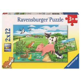 Ravensburger - Baby Farm Animals 2X12Pc Puzzle