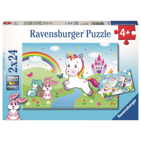 Ravensburger - Fairytale Unicorn Puzzle 2X24P