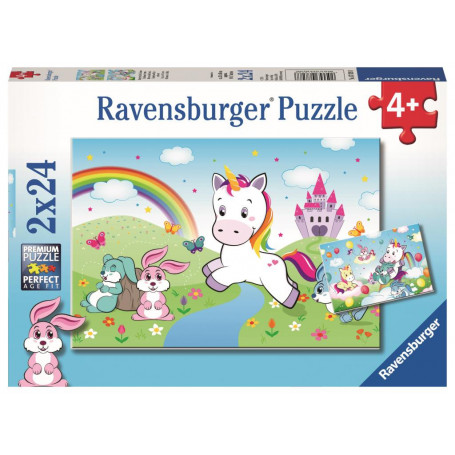 Ravensburger - Fairytale Unicorn Puzzle 2X24P