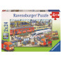 Ravensburger - Busy Train Station Puzzle 2X24Pc