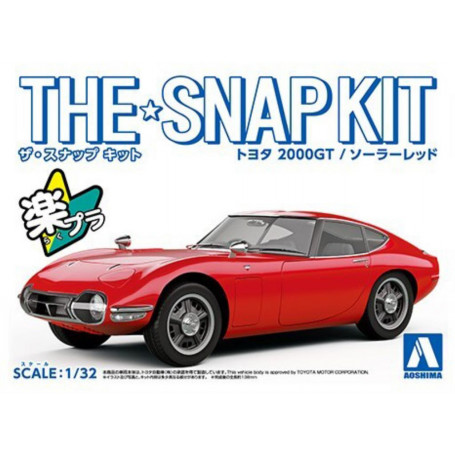 The Snap Kit 1/32 Toyota 2000GT (Solar Red)