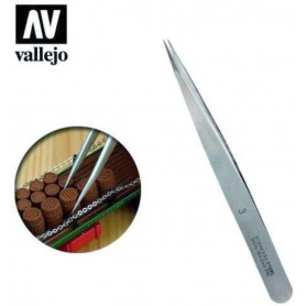 Vallejo T12003 Tools  3 Stainless Steel Tweezers