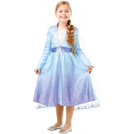 Elsa Frozen 2 Classic Travelling Costume- Size 6-8