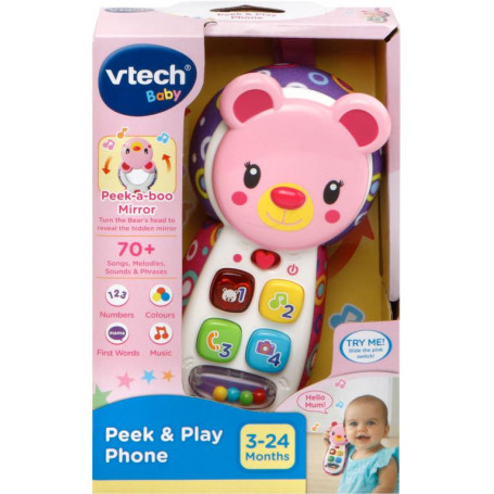 VTech - Peek And Play Phone Pink