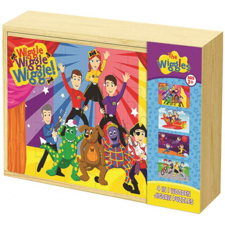 The Wiggles 4 In 1 Wooden Puzzle