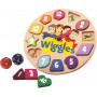 The Wiggles Wooden Clock