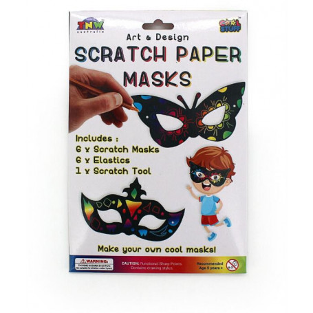 Scratch Paper Masks (Set Of 6)