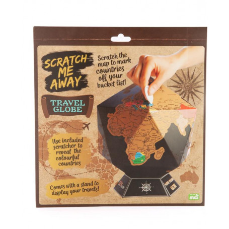 Scratch Map Globe